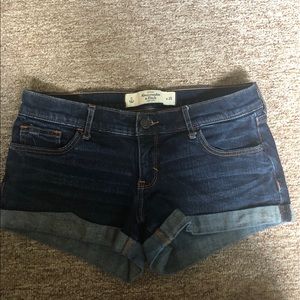 A&F denim shorts